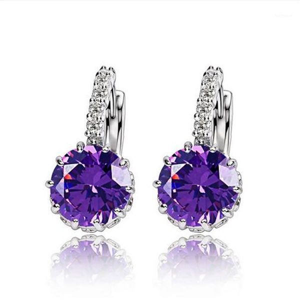 trendy shiny crystal loop earring luxury 925 sterling silver modern charming jewelry for women lover gift sweet romantic1, Golden;silver
trendy shiny crystal loop earring luxury 925 sterling silver modern charming jewelry for women lover gift sweet romantic1, Golden;silver