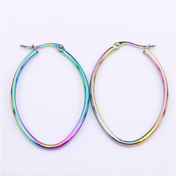hoop & huggie colors changing earrings oval various sizes 33mm 43mm 53mm 63mm pretty lady jewelry party gift lh937, Golden;silver 
hoop & huggie colors changing earrings oval various sizes 33mm 43mm 53mm 63mm pretty lady jewelry party gift lh937, Golden;silver