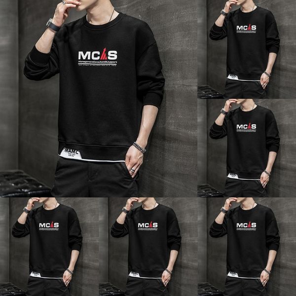 map0a new style of sweater men's t-shirt clothingsweater clothingfashion brand round collar clothes fashion leisure youth autumn studen, Black
map0a new style of sweater men's t-shirt clothingsweater clothingfashion brand round collar clothes fashion leisure youth autumn studen, Black