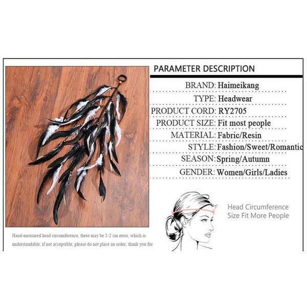 haimeikang bohemian feather headband scrunchies elastic hair bands women girl weaving hair accessories hair rope gum rub qyltkz
haimeikang bohemian feather headband scrunchies elastic hair bands women girl weaving hair accessories hair rope gum rub qyltkz