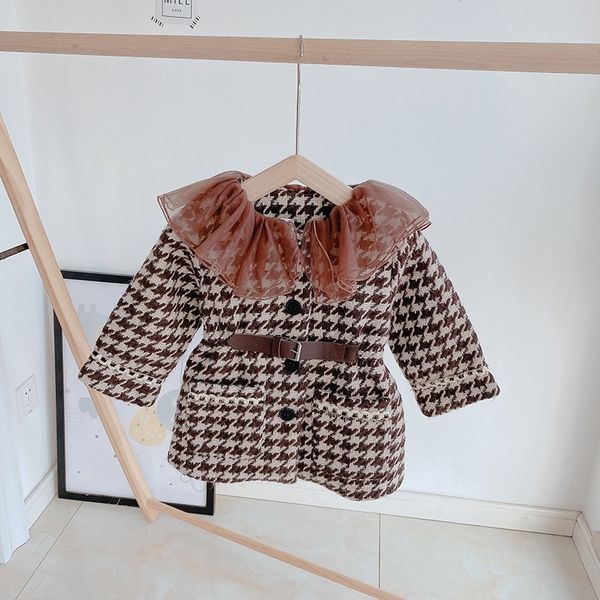 korean fashion winter plaid thickened toddler girls jacket coat cute lace collar long clothes fall little children outwear lj201130, Blue;gray
korean fashion winter plaid thickened toddler girls jacket coat cute lace collar long clothes fall little children outwear lj201130, Blue;gray