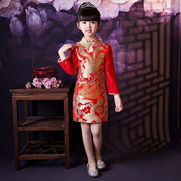 red kids brithday party dresses girls children princess qipao chinese traditional dress long sleeve new year child clothes1
red kids brithday party dresses girls children princess qipao chinese traditional dress long sleeve new year child clothes1