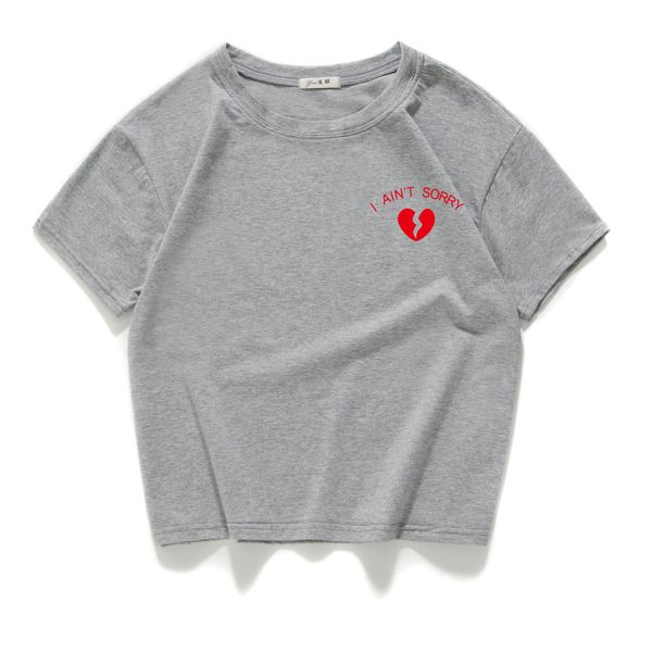 2018 summer new harajuku t shirt i ain't sorry printed loose crop t-shirt female tee tee sport hooded sweatshirt hoodie
2018 summer new harajuku t shirt i ain't sorry printed loose crop t-shirt female tee tee sport hooded sweatshirt hoodie