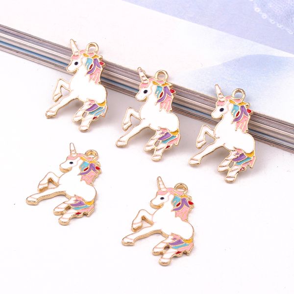 5pcs lovely colorful unicorn gold alloy enamel charms pendant diy findings women earring necklace handmade jewelry accessory, Bronze;silver
5pcs lovely colorful unicorn gold alloy enamel charms pendant diy findings women earring necklace handmade jewelry accessory, Bronze;silver