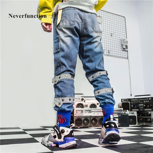 neverfunction men vintage loose multi-pocket straight jeans solid mens hip hop high street cotton denim trousers1, Blue
neverfunction men vintage loose multi-pocket straight jeans solid mens hip hop high street cotton denim trousers1, Blue