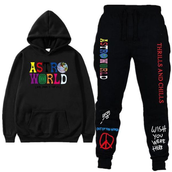 fashion men's sets travis scott astroworld hoodies sweatshirt sweatpant men's pullover sweatshirt hoodie sports pants tracksuit, Gray 
fashion men's sets travis scott astroworld hoodies sweatshirt sweatpant men's pullover sweatshirt hoodie sports pants tracksuit, Gray
