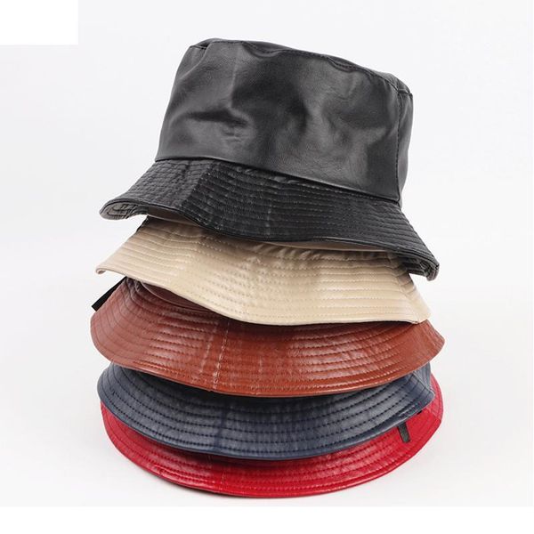 pu bucket hat women fashion faux leather fishing cap soild foldable hiking hats hip-hop street waterproof for women jlllve
pu bucket hat women fashion faux leather fishing cap soild foldable hiking hats hip-hop street waterproof for women jlllve