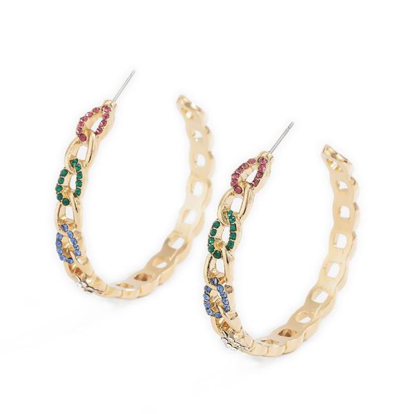 Retro Rhinestone Alloy Metal Round Hoop Earrings for Women Fashion Gold Color Silver Color Bohemian Jewelry Earrings Party Gift, Golden;silver
Retro Rhinestone Alloy Metal Round Hoop Earrings for Women Fashion Gold Color Silver Color Bohemian Jewelry Earrings Party Gift, Golden;silver