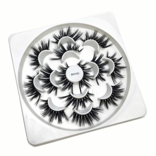 7 pairs full strip lashes flower tray eyelashes faux mink lashes wholesale 25mm faux mink synthetic eyelashes
7 pairs full strip lashes flower tray eyelashes faux mink lashes wholesale 25mm faux mink synthetic eyelashes
