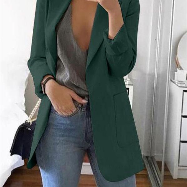 women blazer casual long sleeve blazers plus size office lady suit jacket ol turn-down collar woman coat cardigan formal blazers lj201212, White;black
women blazer casual long sleeve blazers plus size office lady suit jacket ol turn-down collar woman coat cardigan formal blazers lj201212, White;black