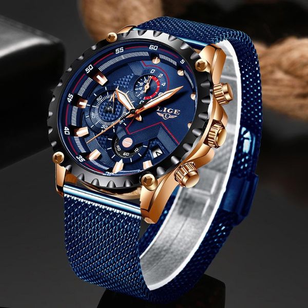 lige fashion mens watches wristwatch quartz clock blue watch men waterproof sport chronograph relogio masculino, Slivery;brown
lige fashion mens watches wristwatch quartz clock blue watch men waterproof sport chronograph relogio masculino, Slivery;brown