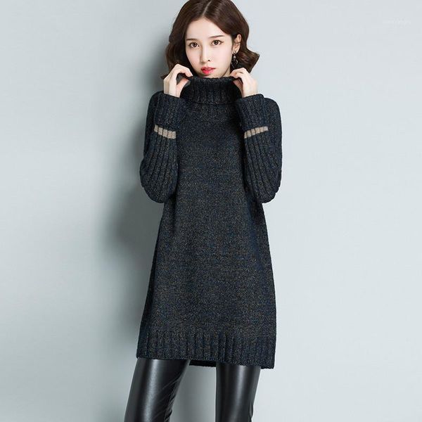 2018 autumn winter turtleneck sweater female long section thick wool dress korean large size knitted pullover women x1151, White;black
2018 autumn winter turtleneck sweater female long section thick wool dress korean large size knitted pullover women x1151, White;black