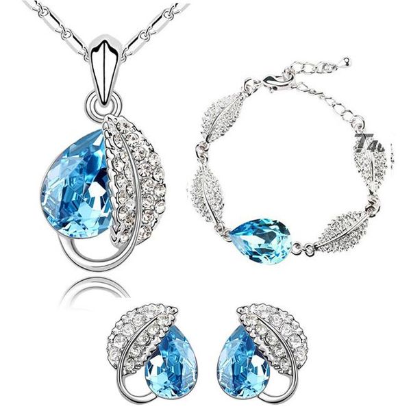 crystal heart leaf leaves charms pendant fashion jewelry set necklace earring bracelet girl partylovers gift dropshipping, Silver
crystal heart leaf leaves charms pendant fashion jewelry set necklace earring bracelet girl partylovers gift dropshipping, Silver
