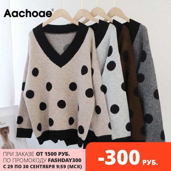 aachoae autumn winter polka dot sweater women batwing long sleeve casual pullover female knitwear v neck jumper 20201, White;black
aachoae autumn winter polka dot sweater women batwing long sleeve casual pullover female knitwear v neck jumper 20201, White;black