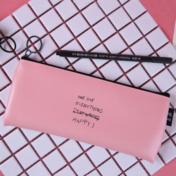 creative simple letter wave waterproof pencil case new cute pink and black school office supply stationery storage organizer bag
creative simple letter wave waterproof pencil case new cute pink and black school office supply stationery storage organizer bag