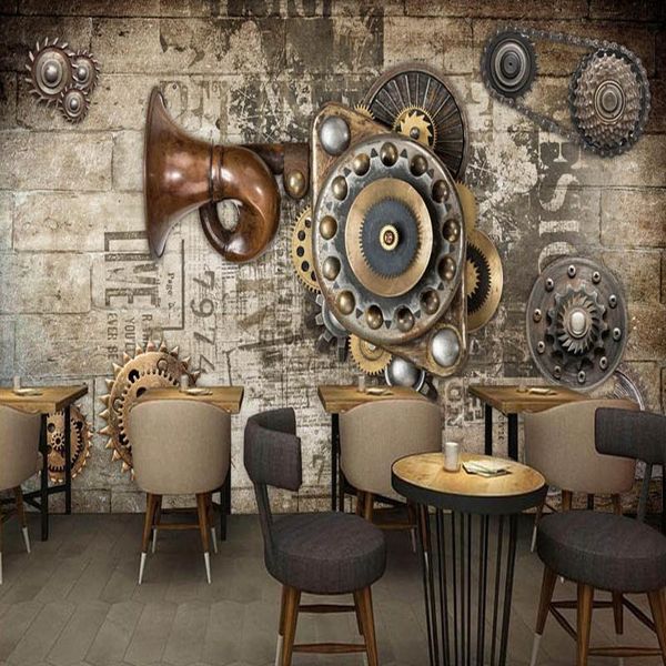 dropship p wallpaper custom studio shop fresco retro brick wall gear bar restaurant background ktv mural industrial decor
dropship p wallpaper custom studio shop fresco retro brick wall gear bar restaurant background ktv mural industrial decor
