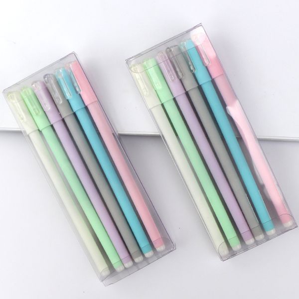 6 pcs/lot creative gel pens set cute student writing school pen black liquid-ink pen gift office stationary supplies 04296
6 pcs/lot creative gel pens set cute student writing school pen black liquid-ink pen gift office stationary supplies 04296
