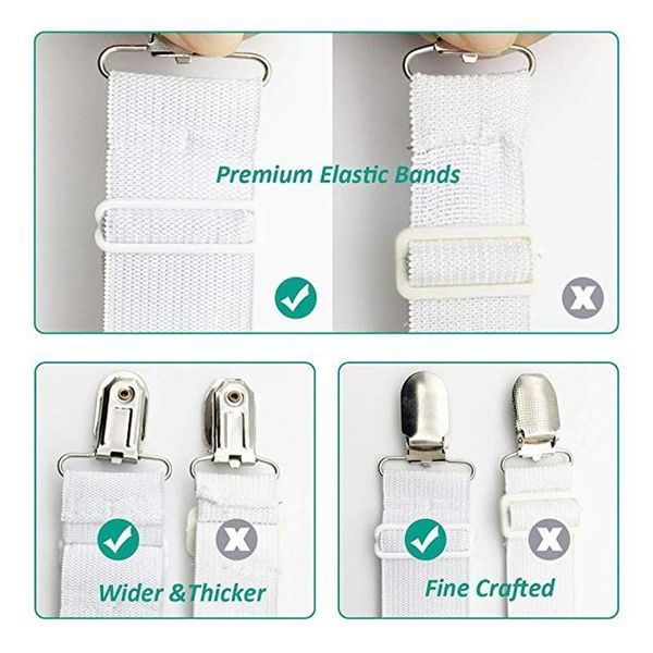 4pcs grippers suspender cord hook loop clasps adjustable elastic mattress cover adjustable bed sheet fasteners straps h wmtlti
4pcs grippers suspender cord hook loop clasps adjustable elastic mattress cover adjustable bed sheet fasteners straps h wmtlti