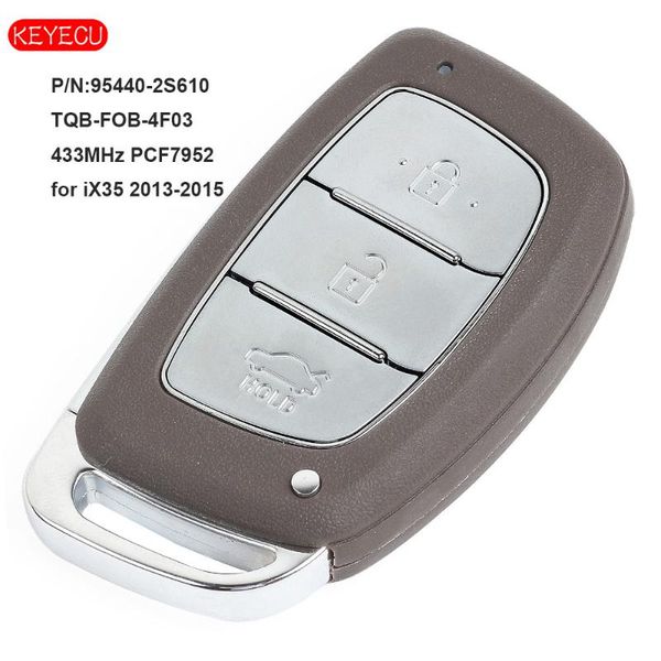 keyecu smart remote car key fob 3 button 433mhz pcf7945 chip for ix35 2020+ fcc id: 95440-2s610
keyecu smart remote car key fob 3 button 433mhz pcf7945 chip for ix35 2020+ fcc id: 95440-2s610