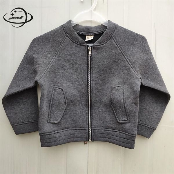 kids jackets spring autumn boys girls coats clothing long sleeve o-neck solid color baseball zipper children's outerwear clothes 201126, Blue;gray
kids jackets spring autumn boys girls coats clothing long sleeve o-neck solid color baseball zipper children's outerwear clothes 201126, Blue;gray