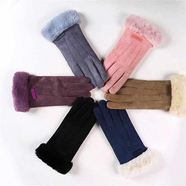 women' winter gloves full finger gloves autumn winter windproof warm plus velvet thick plush faux fur guantes new, Blue;gray
women' winter gloves full finger gloves autumn winter windproof warm plus velvet thick plush faux fur guantes new, Blue;gray