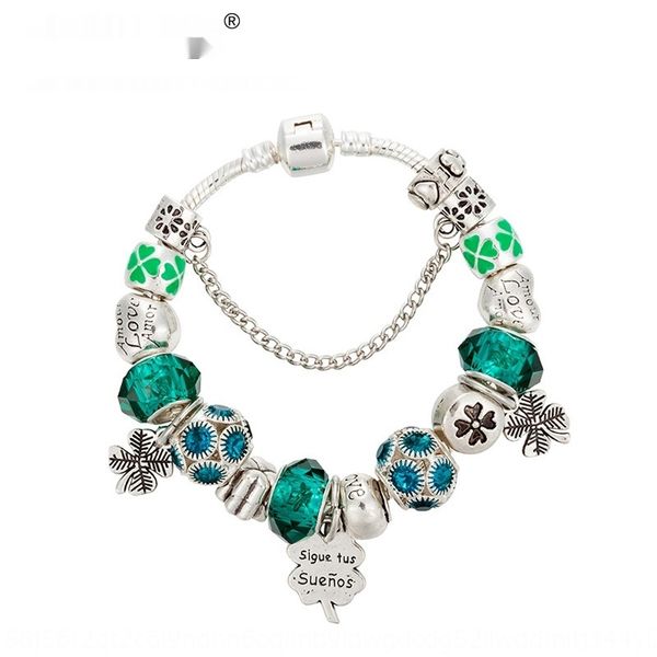 diy beaded big hole bead diy clover bracelet lake blue crystal clover ancient silver bracelet 0d80p, Golden;silver
diy beaded big hole bead diy clover bracelet lake blue crystal clover ancient silver bracelet 0d80p, Golden;silver