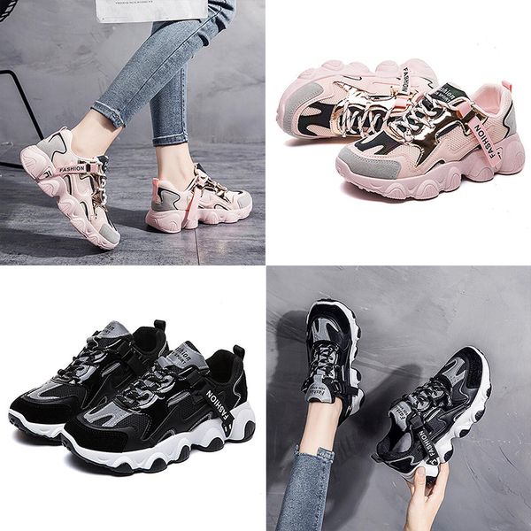 cool daddy shoes women's autumn and winter shoe explosion models breathable all-match casual shoes thick-soled white sneakers trend, Black
cool daddy shoes women's autumn and winter shoe explosion models breathable all-match casual shoes thick-soled white sneakers trend, Black