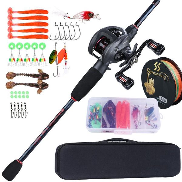 sougayilang fishing rod full kits casting fishing rod and baitcasting reel lure hooks line bag travel combos
sougayilang fishing rod full kits casting fishing rod and baitcasting reel lure hooks line bag travel combos