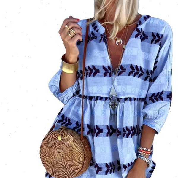 casual beach women geometric print 3 4 sleeve v neck loose shirt mini dress print 3 4 sleeve v neck loose shirt, Black;gray
casual beach women geometric print 3 4 sleeve v neck loose shirt mini dress print 3 4 sleeve v neck loose shirt, Black;gray