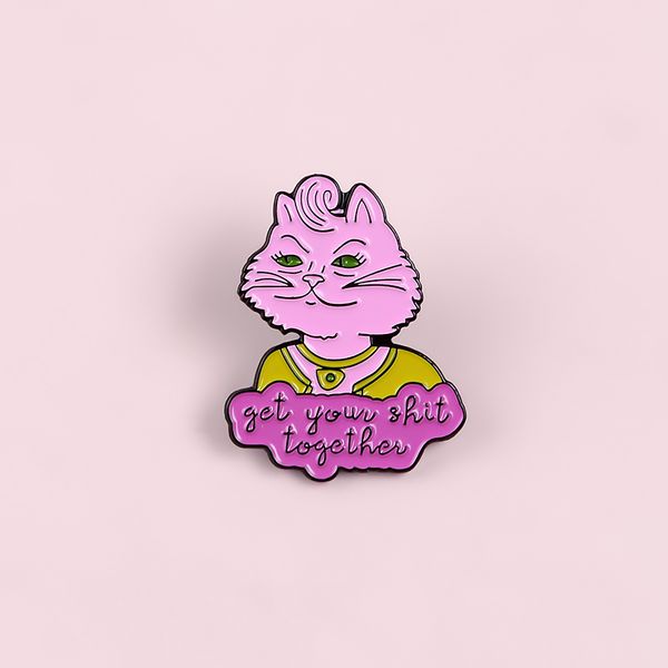 carolyn enamel custom tv brooches shirt lapel backpack banner badge pink cat lady gift friends, Gray
carolyn enamel custom tv brooches shirt lapel backpack banner badge pink cat lady gift friends, Gray
