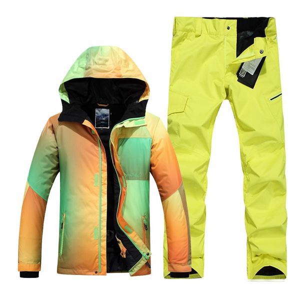 skiing jackets gsou snow men ski suit male snowboarding set waterproof windproof thermal gradient color outdoor skiwear
skiing jackets gsou snow men ski suit male snowboarding set waterproof windproof thermal gradient color outdoor skiwear