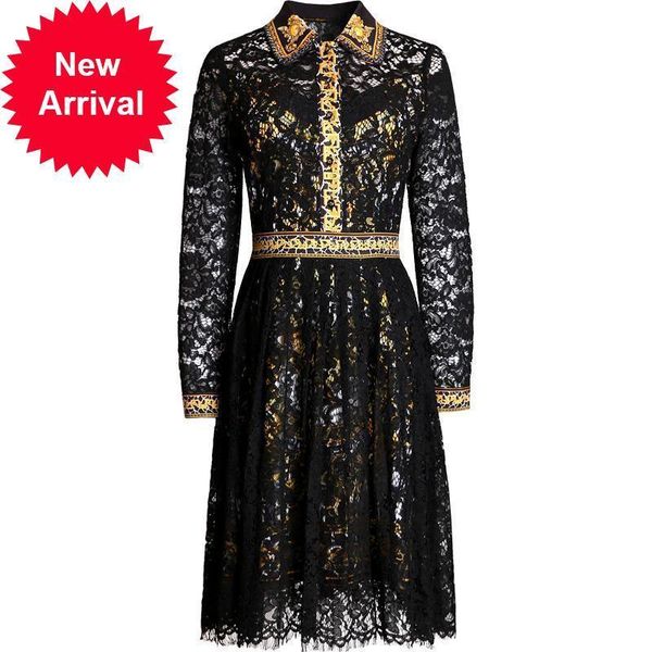 luxury 2021 new runway party brand design vintage female fall print hit color ladies tall waist midi dress lace j2oe, Black;gray
luxury 2021 new runway party brand design vintage female fall print hit color ladies tall waist midi dress lace j2oe, Black;gray