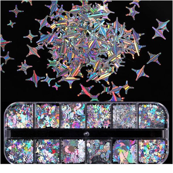 12grids silver series nail sequins colorful flakes holographics butterfly nail powder nail art decorations design jllqqd, Silver;gold
12grids silver series nail sequins colorful flakes holographics butterfly nail powder nail art decorations design jllqqd, Silver;gold
