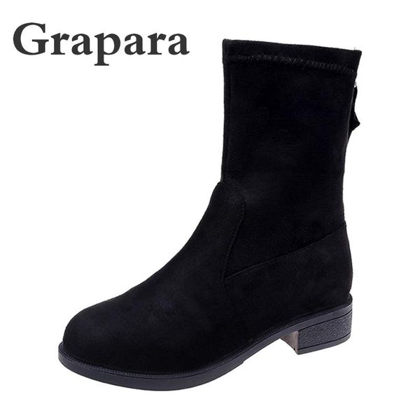 boots snow winter women shoes ankle for wool flock plus size low heel ladies grapara, Black
boots snow winter women shoes ankle for wool flock plus size low heel ladies grapara, Black