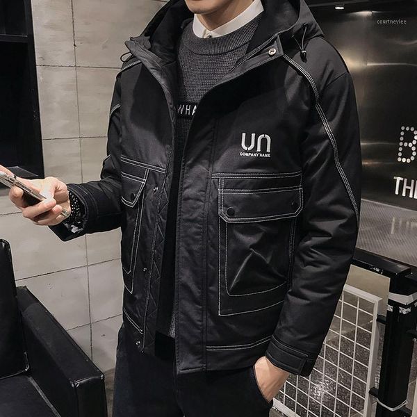 winter 2020 short work coat korean version handsome thickened warm hooded winter down jacket for men1, Black
winter 2020 short work coat korean version handsome thickened warm hooded winter down jacket for men1, Black