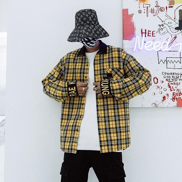 men's casual shirts 2021 spring and summer plaid shirt street fashion trend large size comfortable hip hop clothing, White;black
men's casual shirts 2021 spring and summer plaid shirt street fashion trend large size comfortable hip hop clothing, White;black