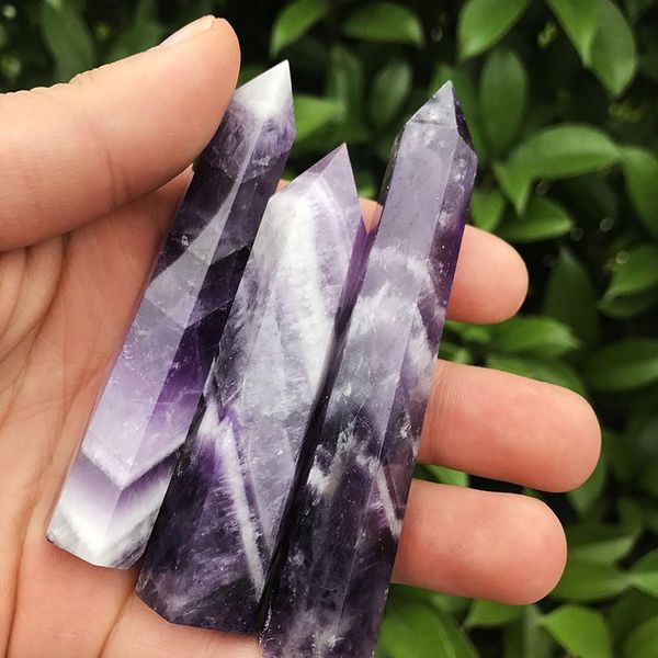wholesale 1pc 35g / 85mm natural fantasy amethyst crystal bar energy quartz crystal point heali qylwle, Black
wholesale 1pc 35g / 85mm natural fantasy amethyst crystal bar energy quartz crystal point heali qylwle, Black