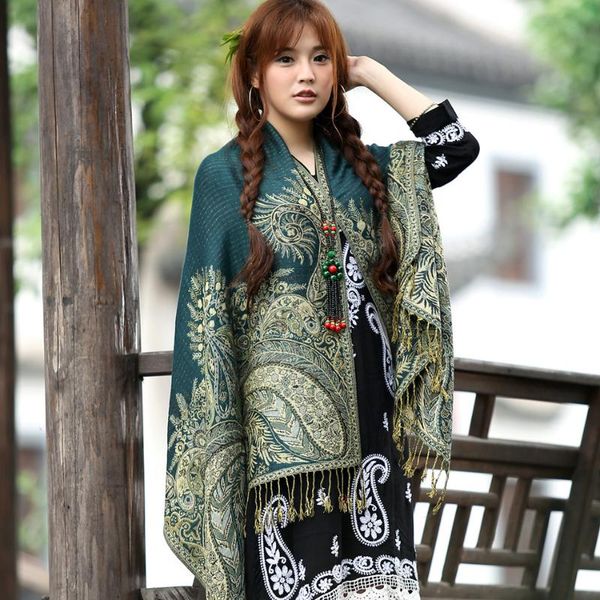 scarves 70*190cm oversize women national wind long scarf shawl ladies jacquard cotton headscarf retro fringed hijab head wraps, Blue;gray
scarves 70*190cm oversize women national wind long scarf shawl ladies jacquard cotton headscarf retro fringed hijab head wraps, Blue;gray