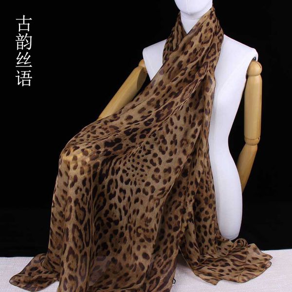 hangzhou silk printed women's long scarf in autumn and winter, Blue;gray