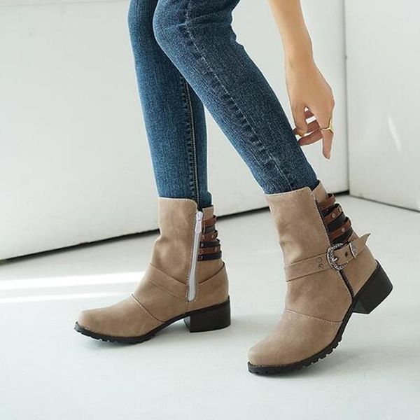 boots women mid-calf low heels pu leather shoes woman autumn winter warm matin shoe chaussures femme zapatos mujer sapato d2182, Black
boots women mid-calf low heels pu leather shoes woman autumn winter warm matin shoe chaussures femme zapatos mujer sapato d2182, Black
