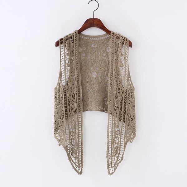 women's blouses & shirts asymmetric open stitch cardigan summer beach boho hippie people style crochet knit embroidery blouse sleeveles, White
women's blouses & shirts asymmetric open stitch cardigan summer beach boho hippie people style crochet knit embroidery blouse sleeveles, White