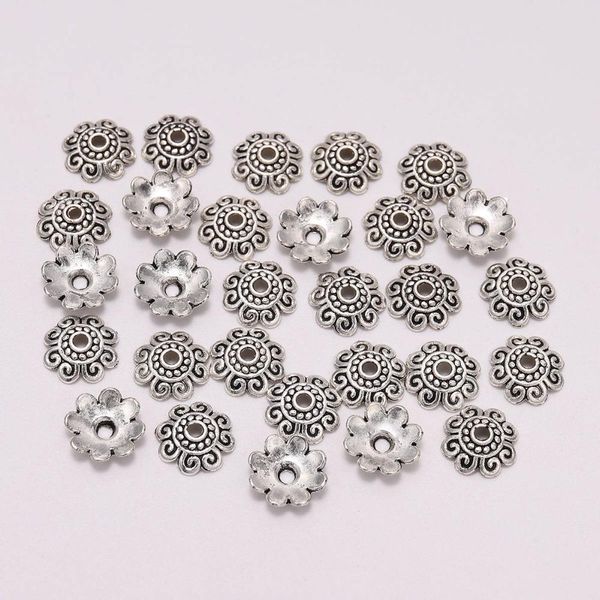 50pcs lot 10mm beads caps carved flower loose sparer apart torus end bead caps for diy jewelry making findings h bbylen, Silver
50pcs lot 10mm beads caps carved flower loose sparer apart torus end bead caps for diy jewelry making findings h bbylen, Silver