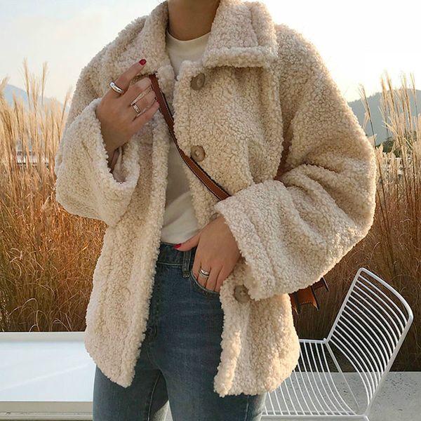 faux fur thick coat for women 2020 autumn warm soft loose fur jacket female outerwear button plush ladies casual winter overcoat, Black;brown
faux fur thick coat for women 2020 autumn warm soft loose fur jacket female outerwear button plush ladies casual winter overcoat, Black;brown