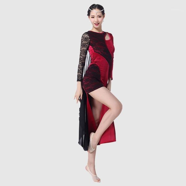odinary belly dance practice clothes 2018 new female dress beginners practice costume autumn and winter1, Black;red
odinary belly dance practice clothes 2018 new female dress beginners practice costume autumn and winter1, Black;red