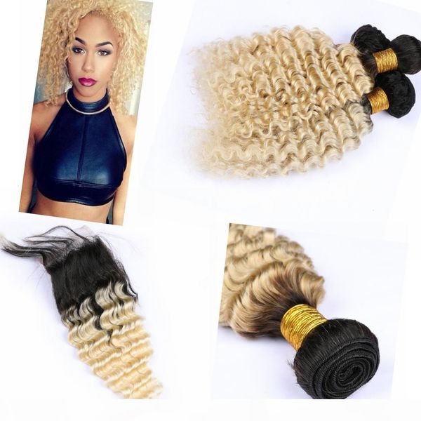 ombre brazilian hair bundles deep wave human hair bundles with closure ombre #1b #613, Black;brown
ombre brazilian hair bundles deep wave human hair bundles with closure ombre #1b #613, Black;brown