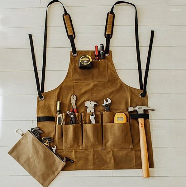 garden apron men women waxed canvas apron for hardware multi pockets vintage strong tool1
garden apron men women waxed canvas apron for hardware multi pockets vintage strong tool1