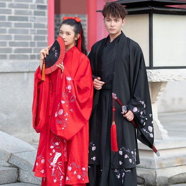 stage wear embroidery dance costumes men women hanfu folk fairy dress chinese rave festival outfit singer performance clothing dc31591, Black;red 
stage wear embroidery dance costumes men women hanfu folk fairy dress chinese rave festival outfit singer performance clothing dc31591, Black;red