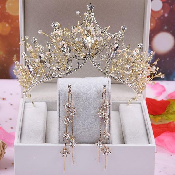 lset korean new bridal headdress atmosphere earring wedding dress princess crown hair ornament m, Silver
lset korean new bridal headdress atmosphere earring wedding dress princess crown hair ornament m, Silver