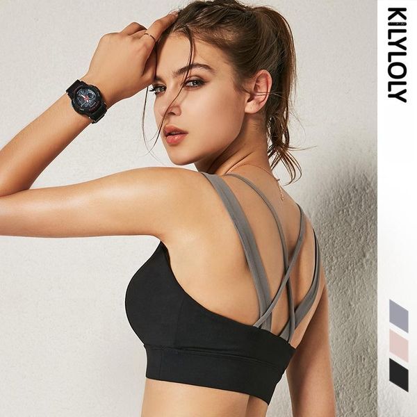 gym clothing women high impact sports bra cross back seamless yoga padded removable shockproof stretchy push up ladies, White;black
gym clothing women high impact sports bra cross back seamless yoga padded removable shockproof stretchy push up ladies, White;black
