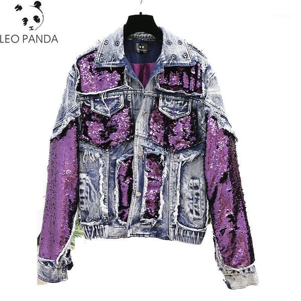 2020 thick sequins spliced thick denim jacket for women loose fashion harajuku bf short jean coat autumn female jacket1, Black;brown
2020 thick sequins spliced thick denim jacket for women loose fashion harajuku bf short jean coat autumn female jacket1, Black;brown